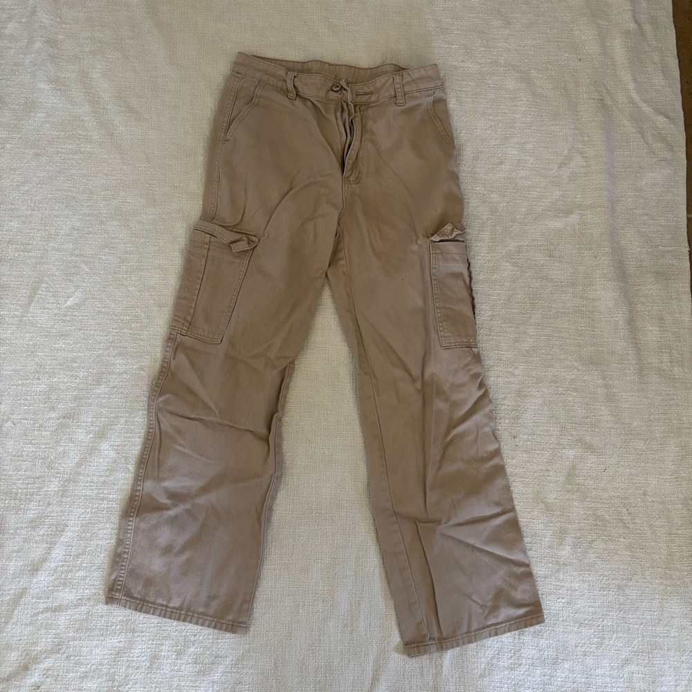 SHEIN Khaki Flare & Wide Leg Jeans